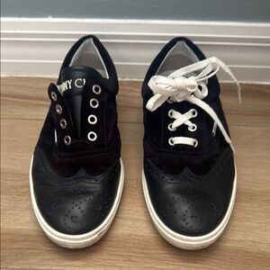 Jimmy Choo Black and White Classic Sneakers